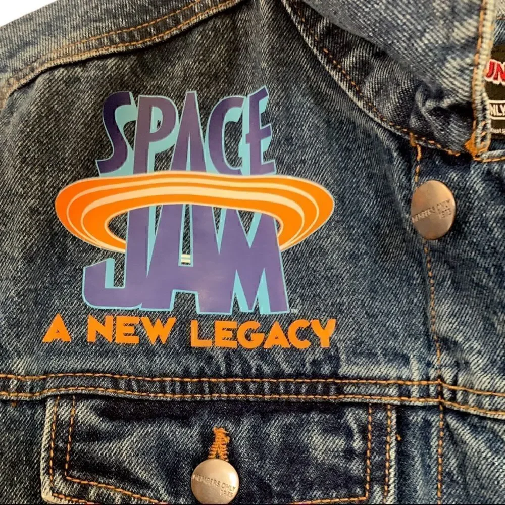 Members Only Space Jam A New Legacy Denim Jacket